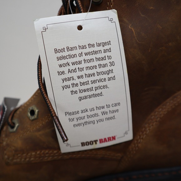 Ariat WorkHog 8" Composite Toe Work Boots Brown Leather Mens 10D - Picture 14 of 16